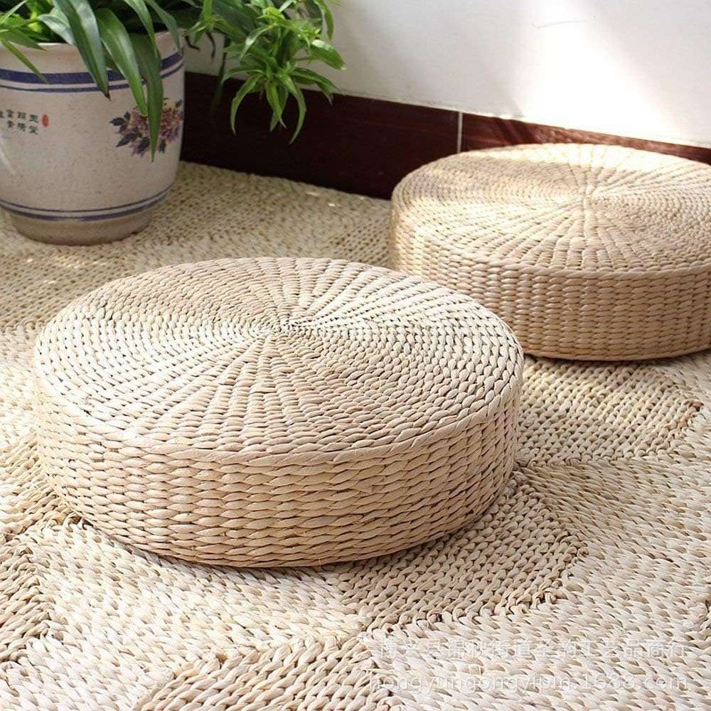 Tatami style cushion for boho chic home accessories 