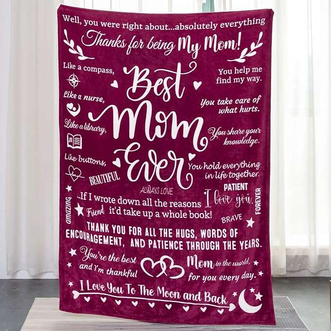 Best mom ever blanket gift ideas for mom